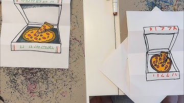 How to draw a Pizza Box Folding Surprise