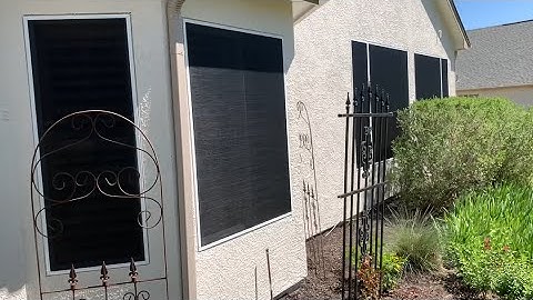 Pro install; 80% Black Solar screens