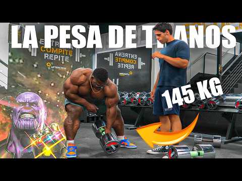 50 EUROS TO WHOEVER LIFTS THANOS' DUMBBELL * FITNESS CHALLENGE * - Víctor Valdivia
