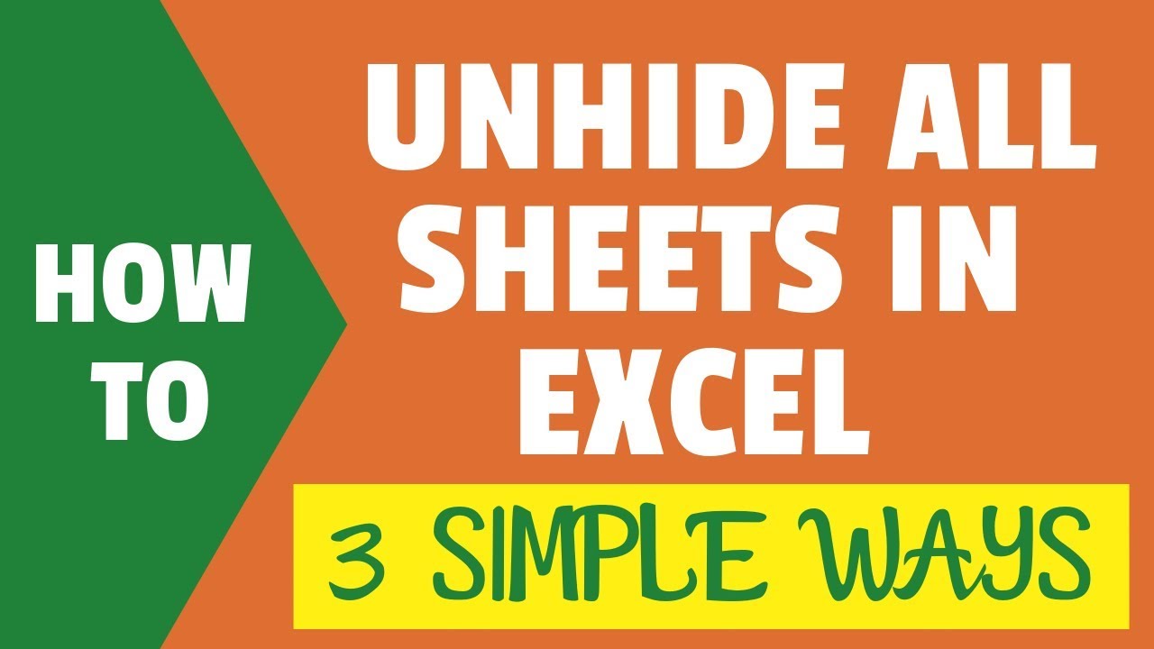 You can now unhide All Excel Sheets in One Go!