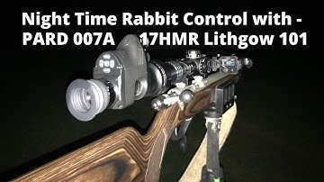 Rabbit control with 17HMR Lithgow arms 101 and Pard 007A