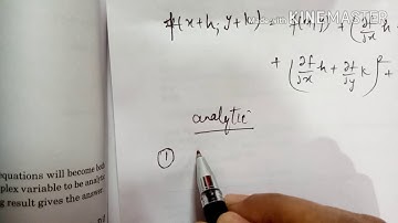 Lecture 4 -Analytic functions & its sufficient condition, C.R.equations in Polar form B.A./B.Sc.-3