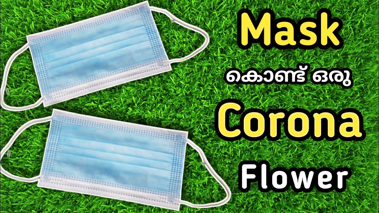 Face Mask craft crafts flower making using face mask face mask reuse