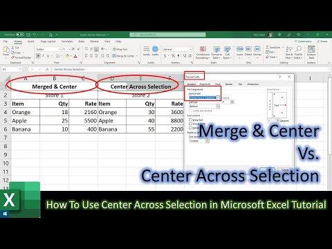 Mastering Excel: When to Use 'Center Across Selection' vs. 'Merge and Center