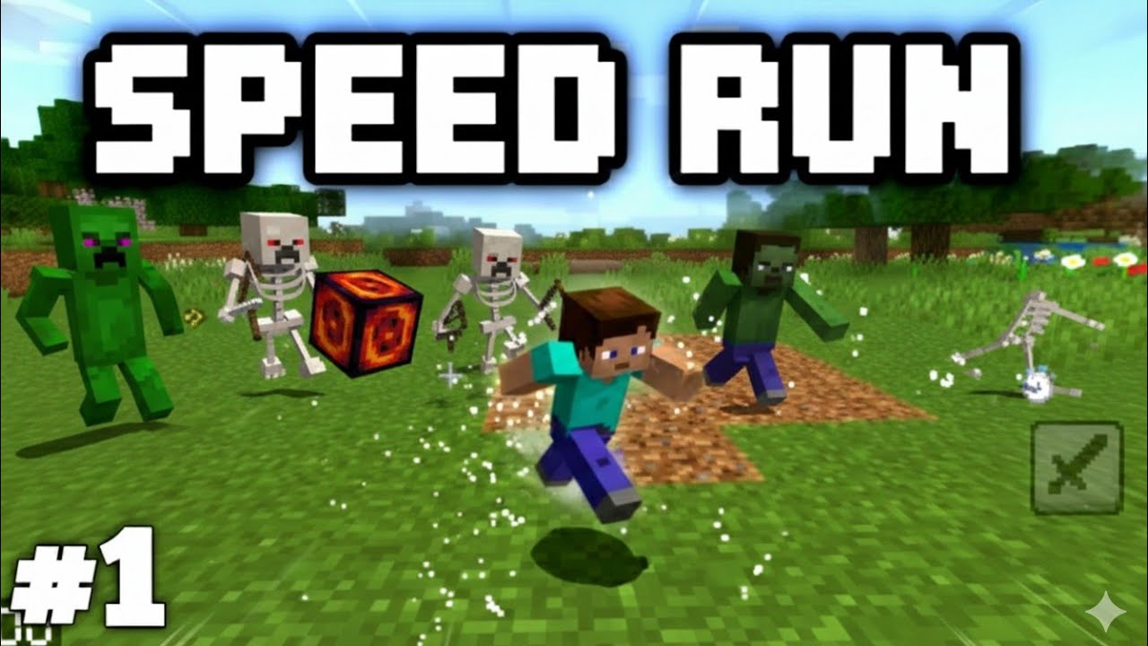 MINECRAFT SPEED RUN GAMEPLAY #1 LIVE | MINECRAFT LIVE - YouTube
