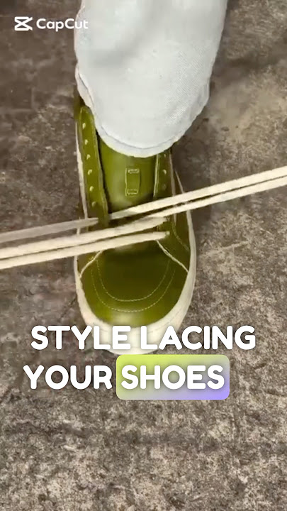 Sneaker Shoe lace Style Tutorial (Best Way) #lace #tutorial