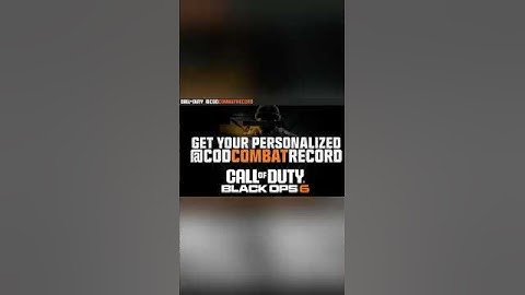 How To Get Your Personalized Black Ops 6 Combat Record