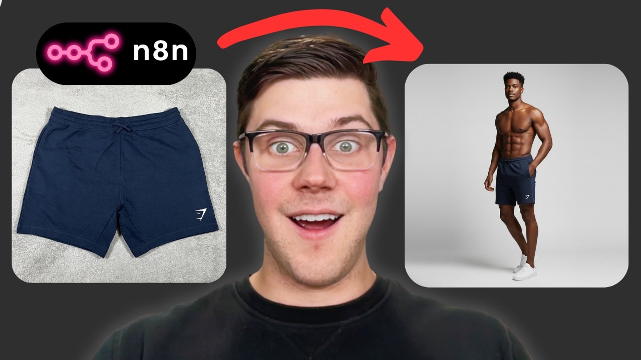 AI generated ecommerce product photos workflow in n8n