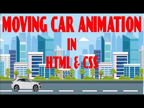 moving car animation html css || Vickey Technical