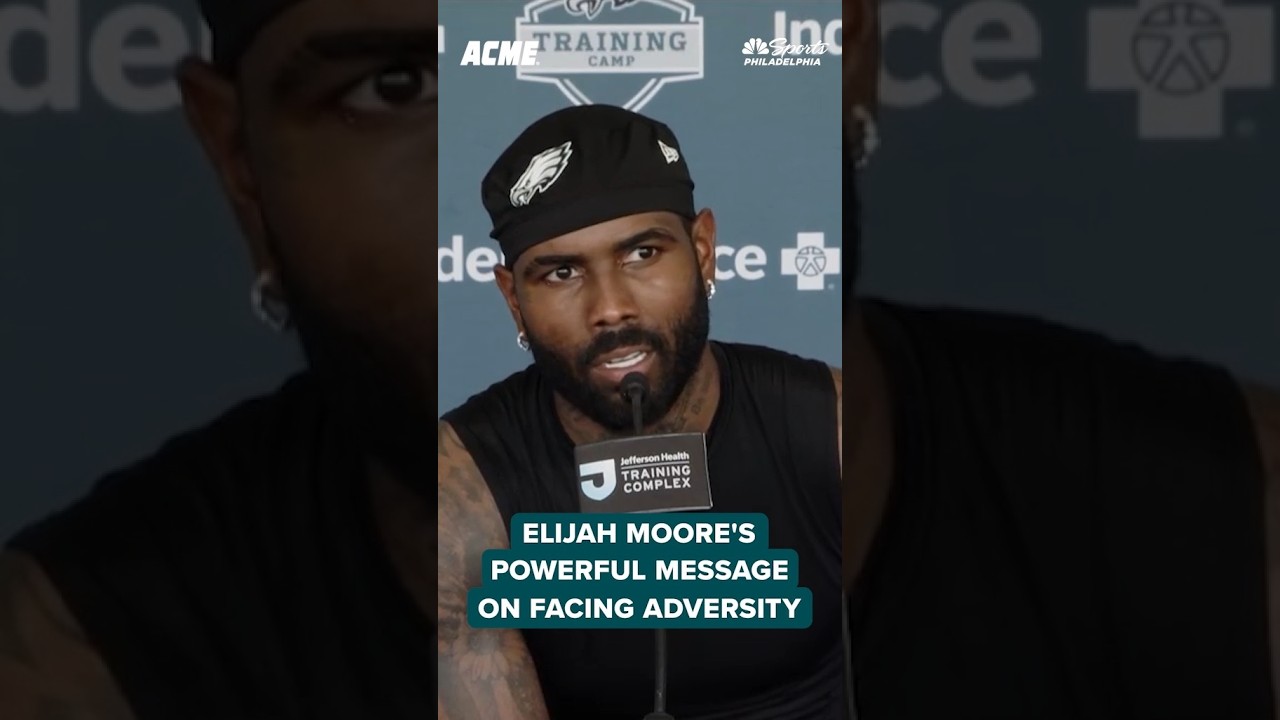 Elijah Moore shares a powerful message about the importance of facing adversity