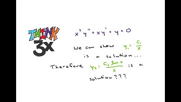 Cauchy-Euler... Repeated Roots: Why ln(x)*x^m??????? Reduction of order