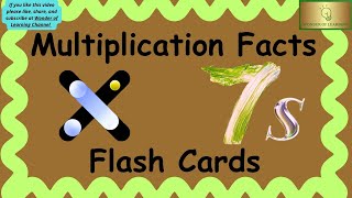 7s Multiplication Timed Math Facts on Flash Cards for Kids