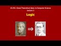 Unlocking the Power of Logic in Theoretical Computer Science | CMU 15-251 Spring 2013