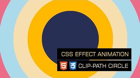 CSS Effect Animation | Clip-Path Circle