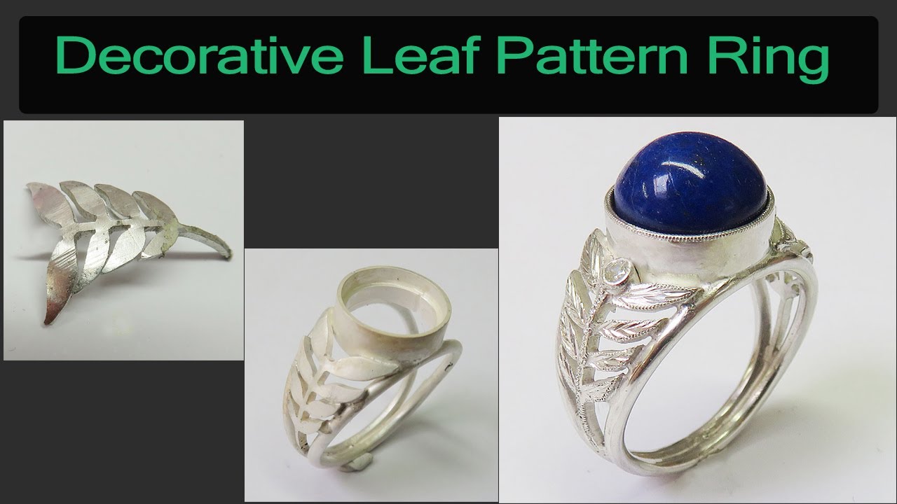 Decorative Leaf Pattern Ring Making