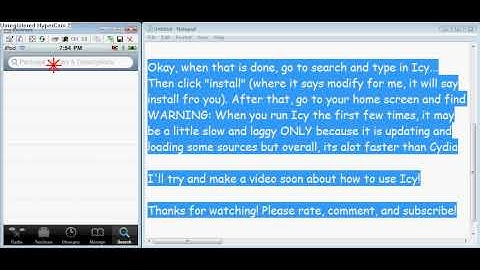How to install Icy on a Jailbroken Iphone or Ipod touch