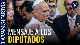 El Papa llama en el Congreso a reforzar la “dignidad humana” y rebajar la polarización