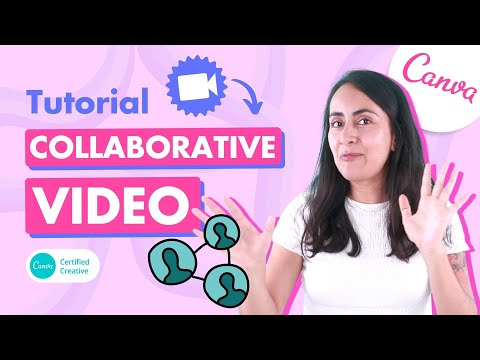 Collaborative video editing - How to make a group video in Canva - New feature - Canva tutorial thumbnail