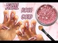 REAL ROSE GOLD MIRROR POWDER New Arrival Show Chrome Effect HOW TO