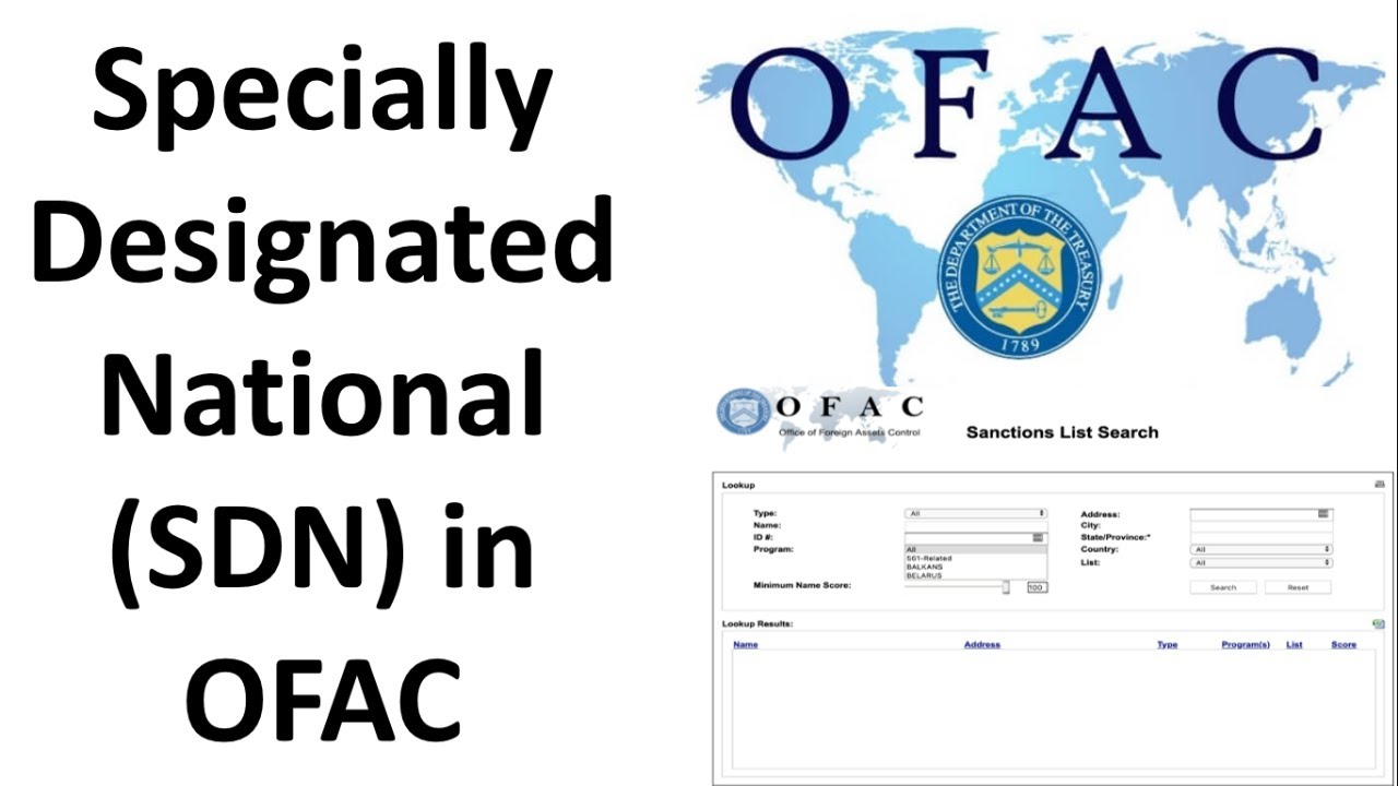WHAT is Specially Designated National (SDN) in OFAC How & WHY to