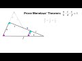 Proving Menelaus' Theorem