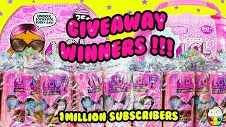 1 million subscriber give away winners announced surprise change of plans