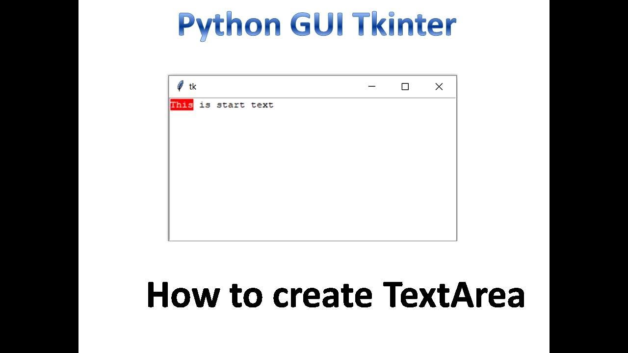 Text in Tkinter | Python Tkinter GUI Tutorial part13 - YouTube