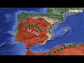 History Of Islamic Empire In Spain Every Year Using Google Earth