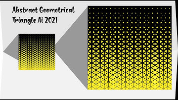 How to design Abstract Geometrical Triangle Shape in Adobe illustrator2021#graphicdesign#design#art