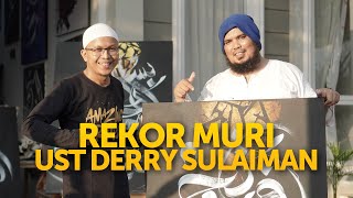 Membuat 100 lukisan dalam 3 jam. Ust Derry Pecahkan Rekor MURI