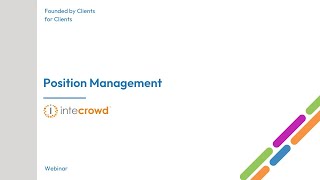 Position Management Webinar