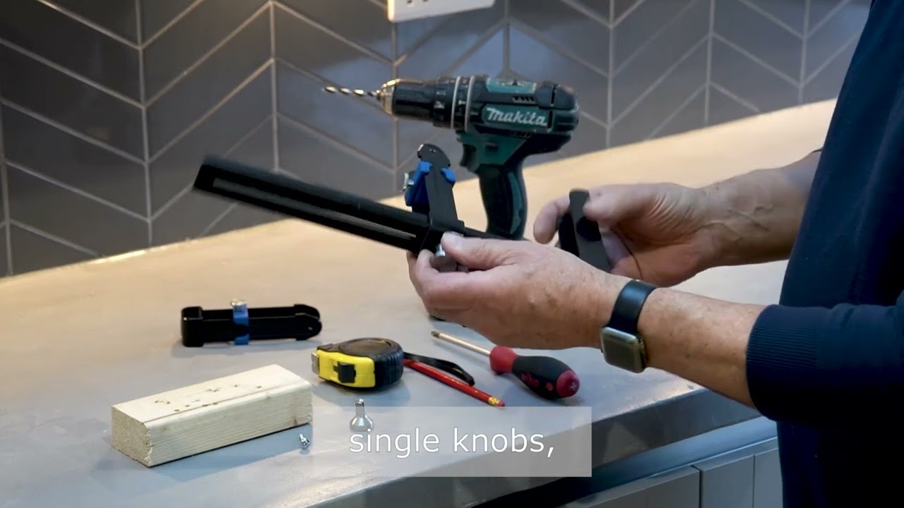 H-Jig Cabinet Handle Drilling Template: Quick, Easy, Accurate