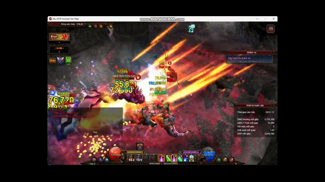 Mu Online SS19.2- GL-DK-GUN-KUNDUN - Master Lv5, Lv.1200 - Farm Ashen Aida