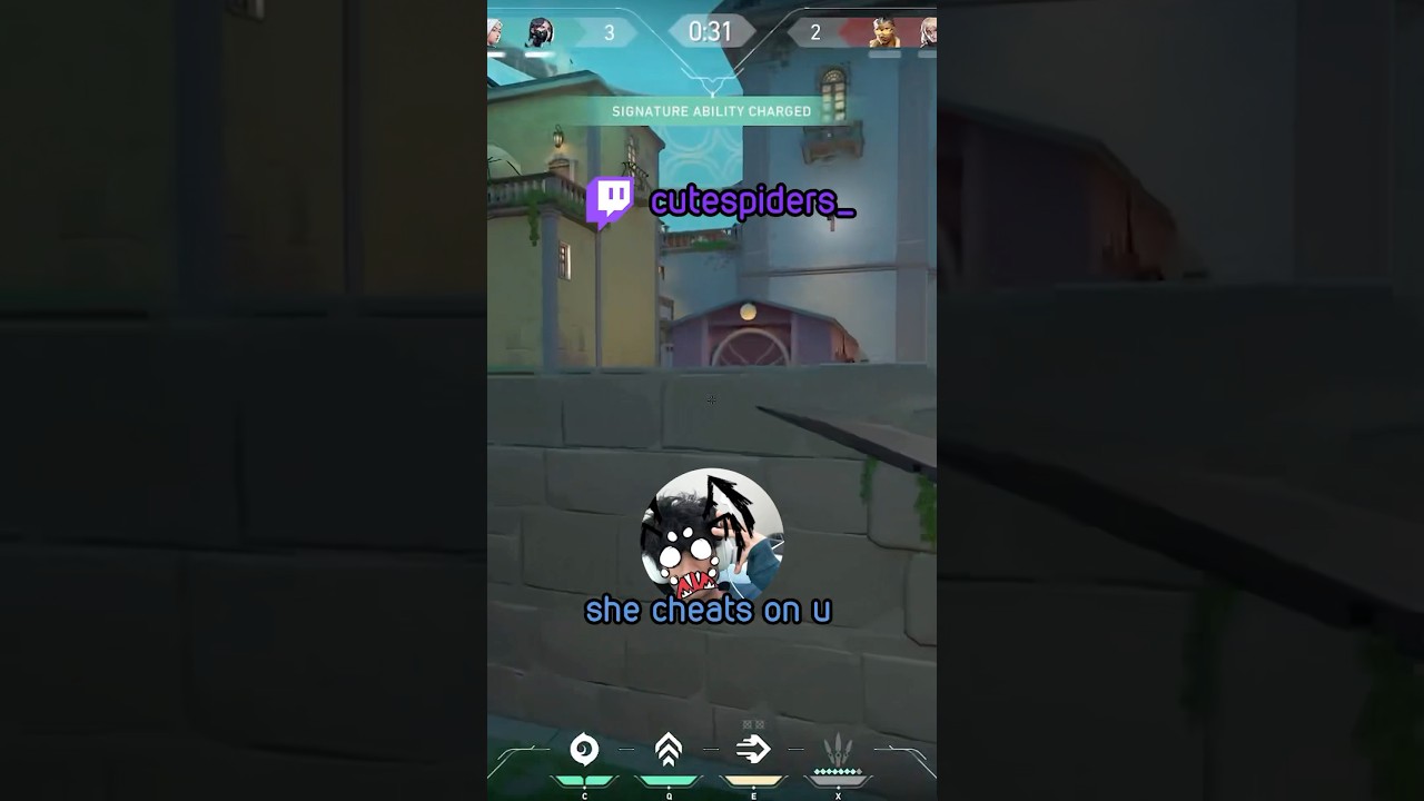 we played “is it cheating?”… twitch: cutespiders_ #valorant