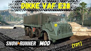 SnowRunner mod - [TdT] Dikke VAF E28 | Сноураннер мод - [TdT] Dikke VAF E28 (DAF YA-328 DIKKY)