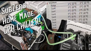 I made a CPU chiller from an A/C unit, AND IT WORKS!