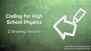 Coding for High School Physics 2 Drawing Vectors
