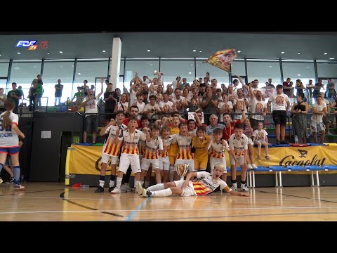 Resum Industrias Santa Coloma - Barça (Final Copa Catalunya Aleví masculí FS)