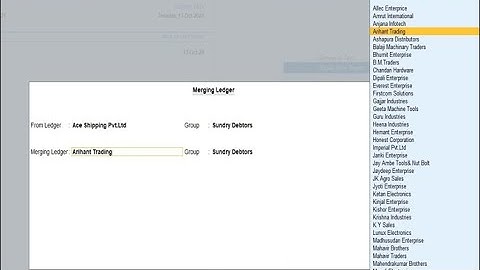 Tally Add On : Merging Ledgers without Data Loss in Tally Prime Software.