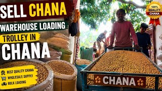 Sell chana in ware house loading trolley in chana give me thamnail