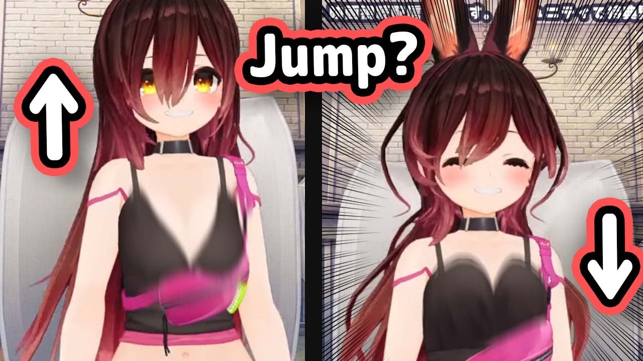 Roboco Notices Her New "Jiggle Physics" When She Jumps Up and Down【Hololive】