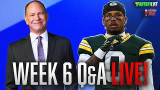 Week 6 Start/Sit LIVE: Matthew Berry Answers Your Questions Before Kickoff