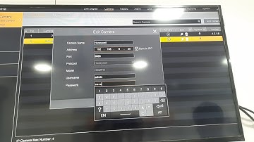 How to change camera IP address from Honeywell NVR