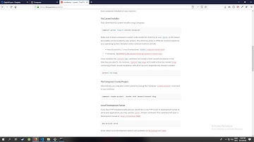 how to install composer in window and linux, in Khmer