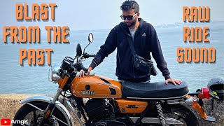 Yamaha RD350, Crazy Two Stroke Machine!π€― Raw Power & Acceletation, On Board Ride footage!π| AmgK