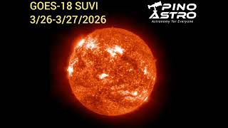 Sun in UV: March 27, 2026 #PinoAstro - Solar Flares, CMEs & Coronal Holes #SUVI