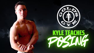 Kyle Teaches a Powerlifter Bodybuilding Poses