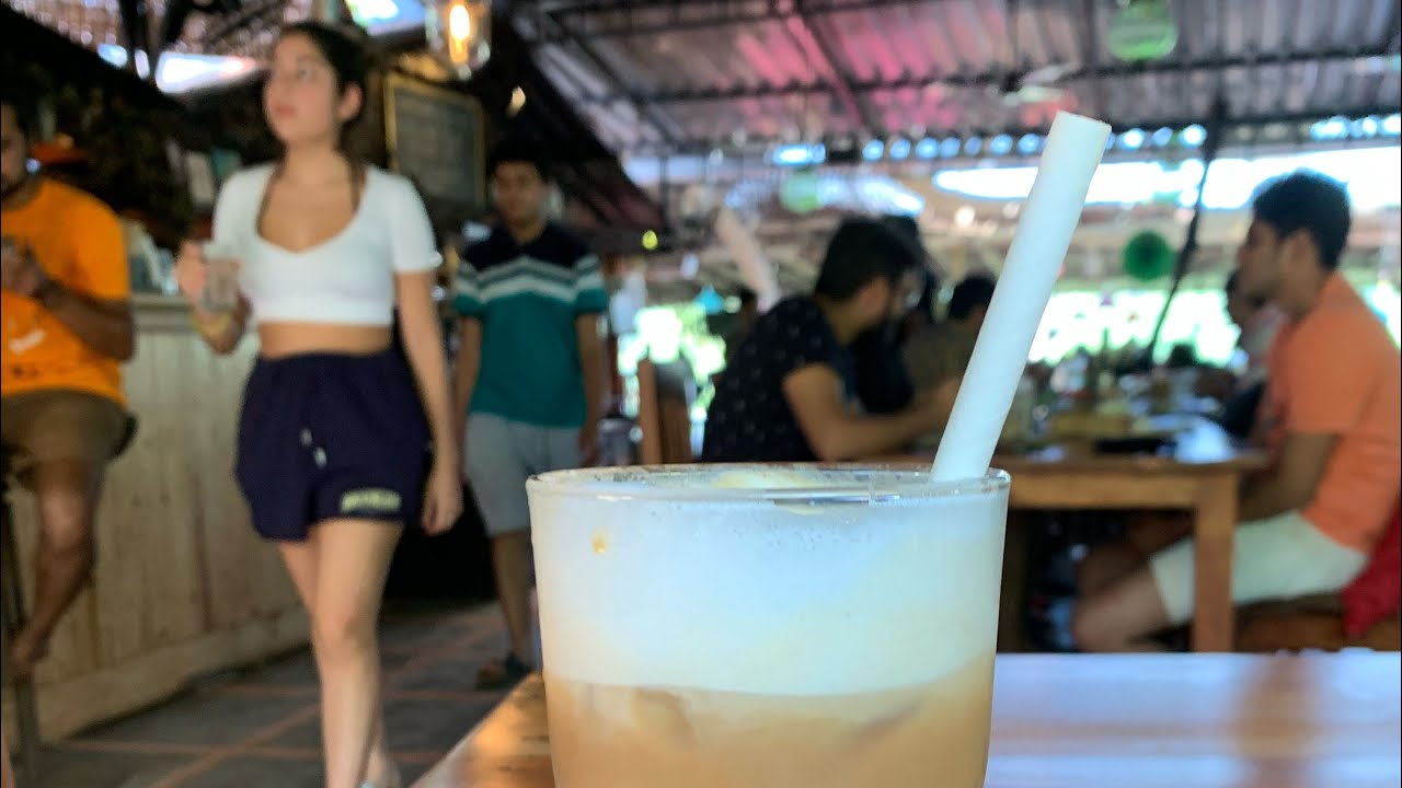 Baba Au Rhum, Anjuna, Goa. One of best cafes in Goa, with great crowd