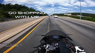 Going Shopping on the kawasaki zx6r!