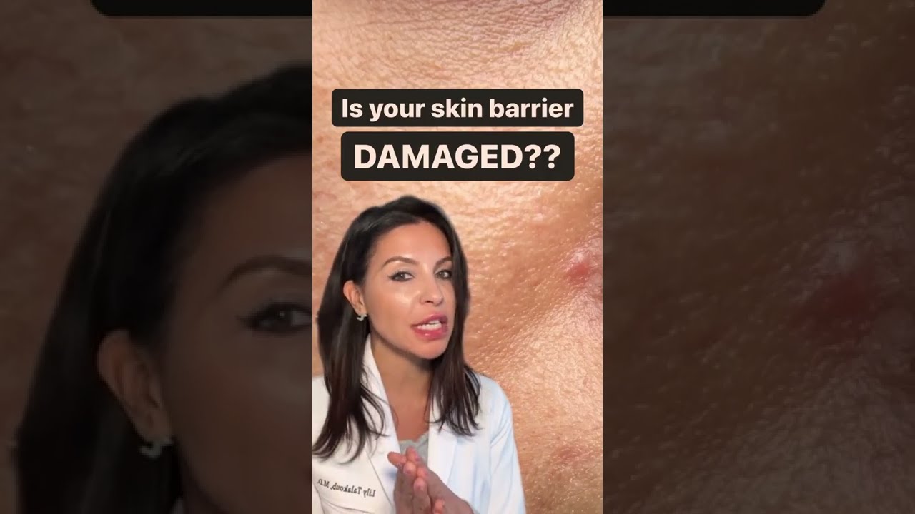 Signs your Skin Barrier is Damaged According to a Dermatologist #shorts